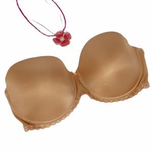 B. TEMPTED WACOAL Strapless lace detail bra 36D